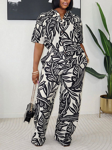 Printed Shirt & Pants Set