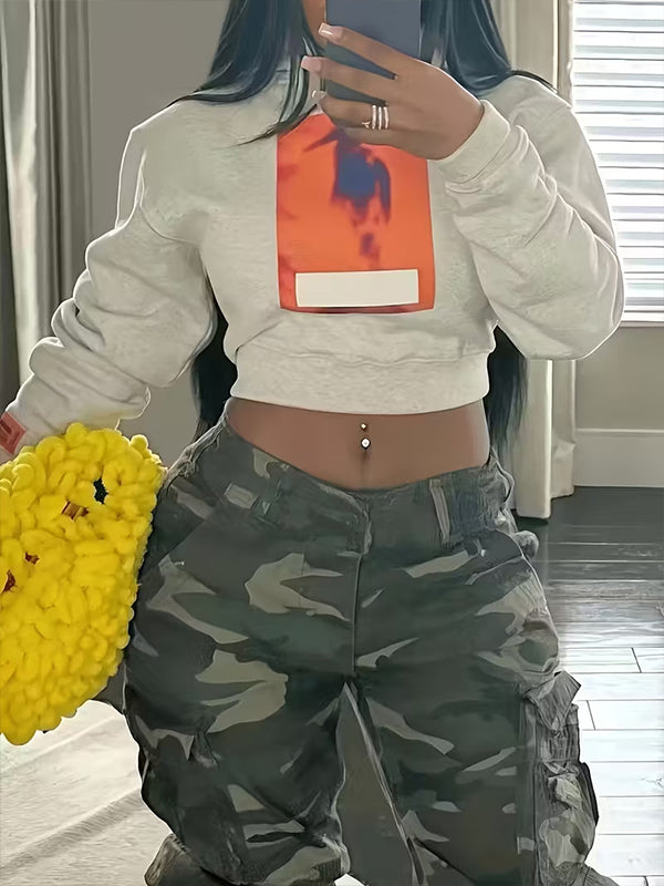 Printed Pullover Hoodie