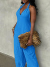 Halter Cargo Jumpsuit