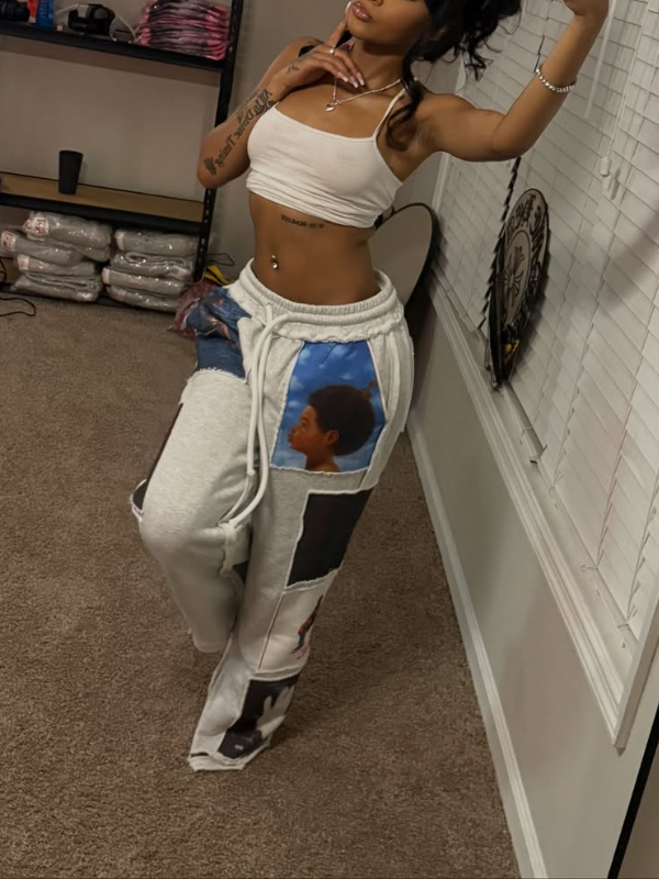 Printed Combo Sweatpants