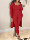 Solid Ribbed 3PC Set