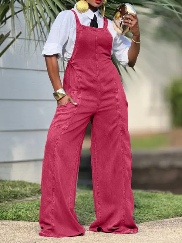 Printed Sleeveless Jumpsuit