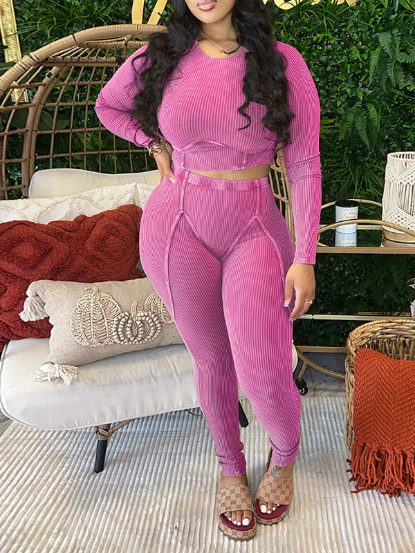 Morchique Ribbed Two-Piece Set