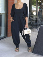 Morchique Square-Neck Slouchy Jumpsuit