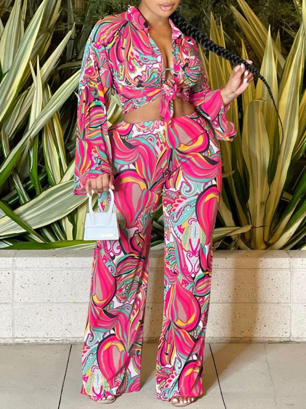 Printed Sheer 3PC Set