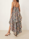 Printed High-Low Cami Dress