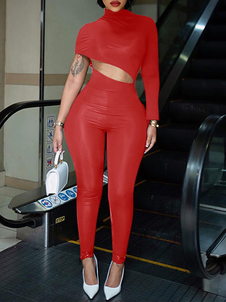 Asymmetric Cutout Jumpsuit