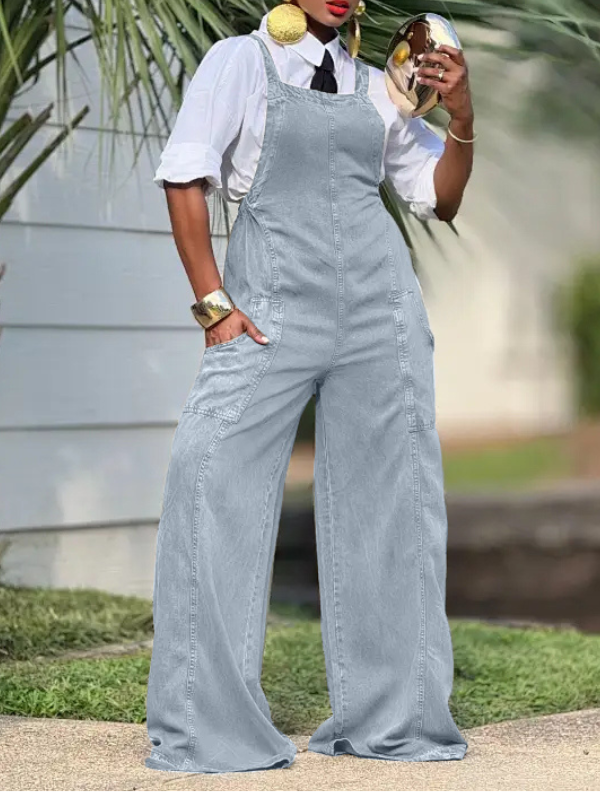 Printed Sleeveless Jumpsuit