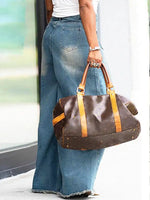 Raw Hem Wide Leg Jeans