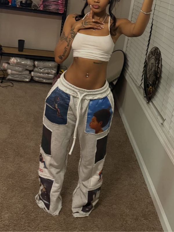 Printed Combo Sweatpants