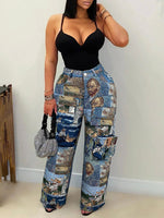 Printed Cargo Pants