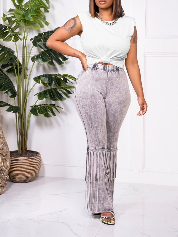 Tank Top & Fringe Pants Set