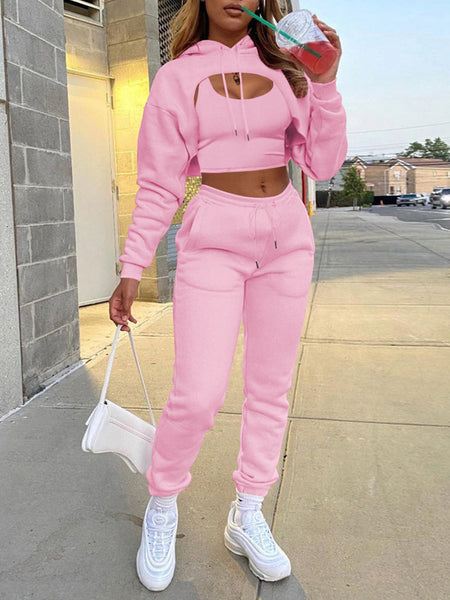 Morchique Hooded Three-Piece Set