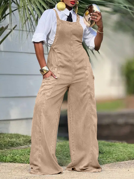 Printed Sleeveless Jumpsuit