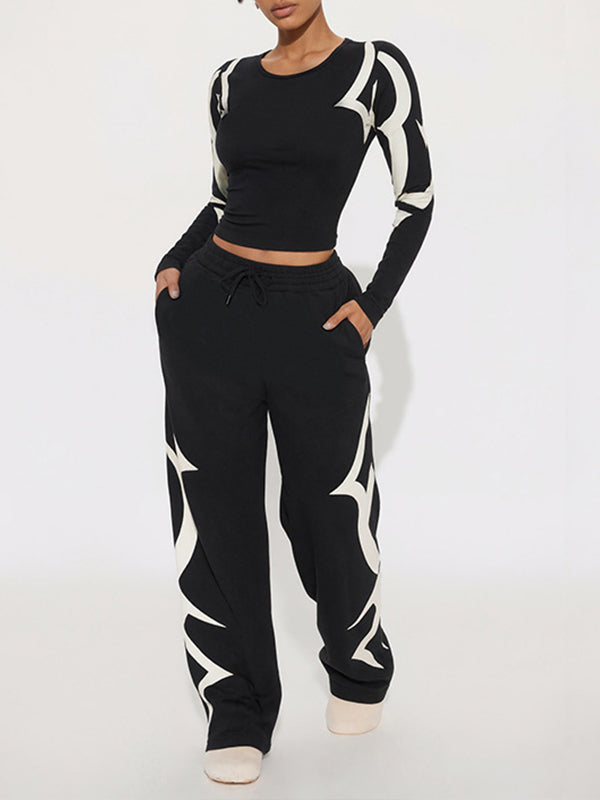 Printed Top & Pants Set