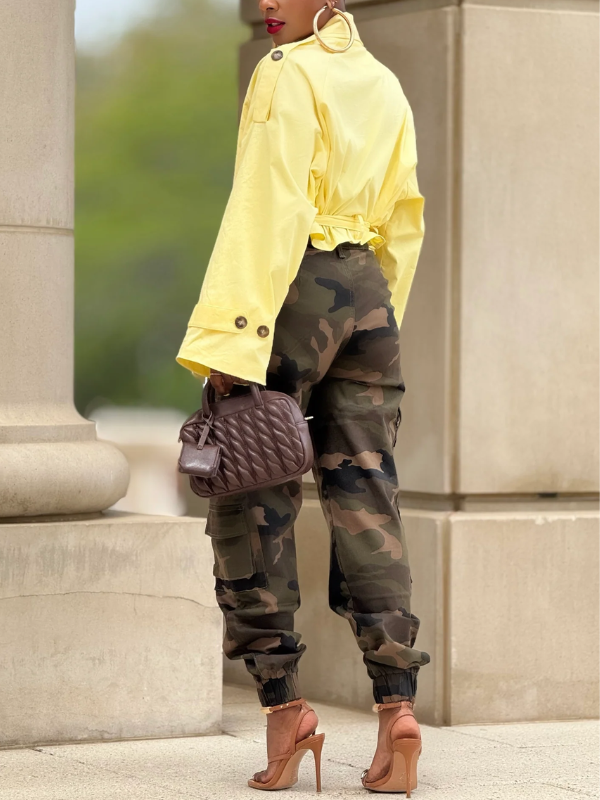 Camo Cargo Jogger Pants