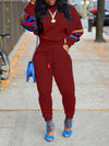 Printed Combo Sweatshirt & Pants Set