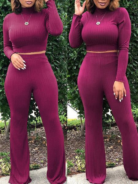 Morchique Ribbed Turtleneck 2PC Set