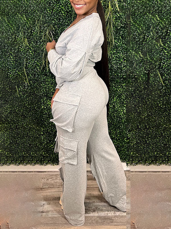 Morchique Twisted Top & Cargo Pants Set