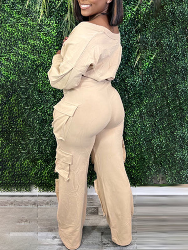 Morchique Twisted Top & Cargo Pants Set