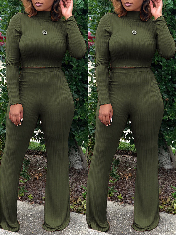 Morchique Ribbed Turtleneck 2PC Set