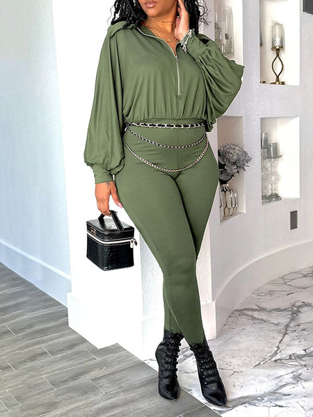 Morchique Solid Zip-Front Jumpsuit
