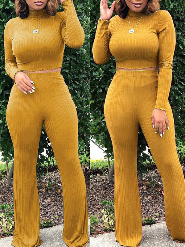 Morchique Ribbed Turtleneck 2PC Set