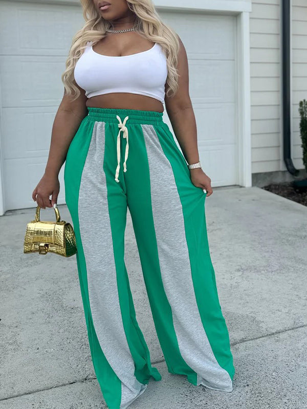 Two-Tone Combo Sweatpants