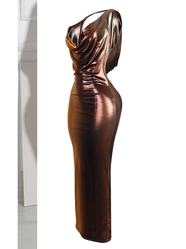 Metallic Sleeveless Dress