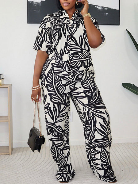 Printed Shirt & Pants Set