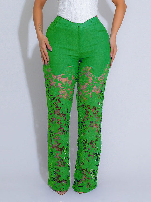 Lace Combo Pants