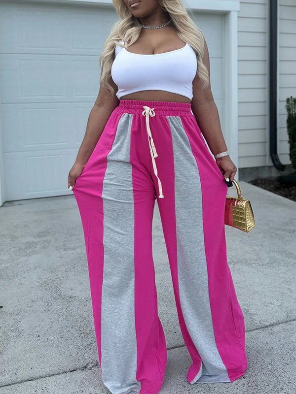 Two-Tone Combo Sweatpants
