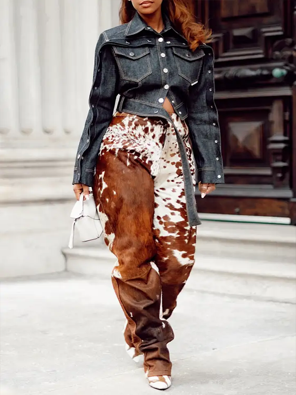 Stylish printed Tapered Pants