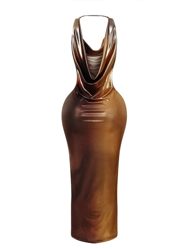 Metallic Sleeveless Dress