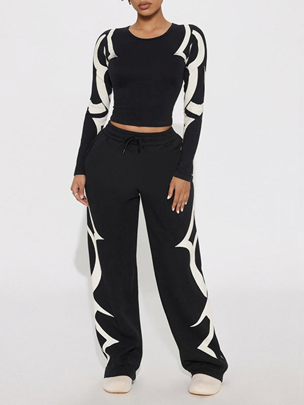 Printed Top & Pants Set