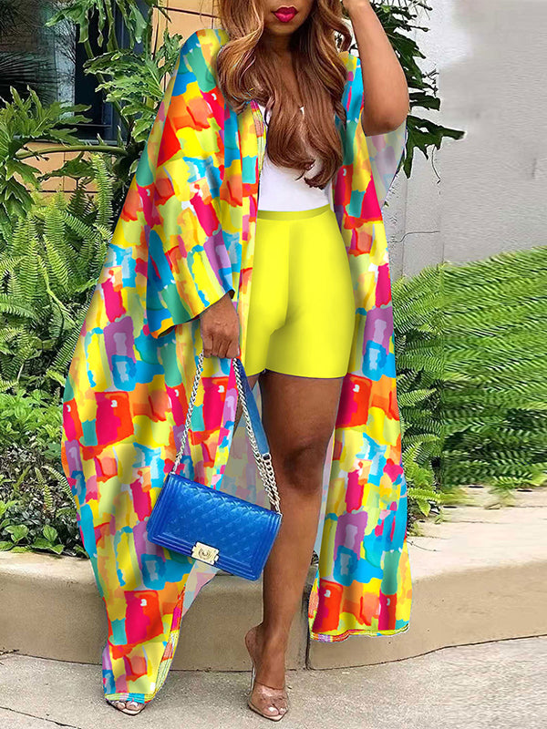 Printed Top & Shorts Set