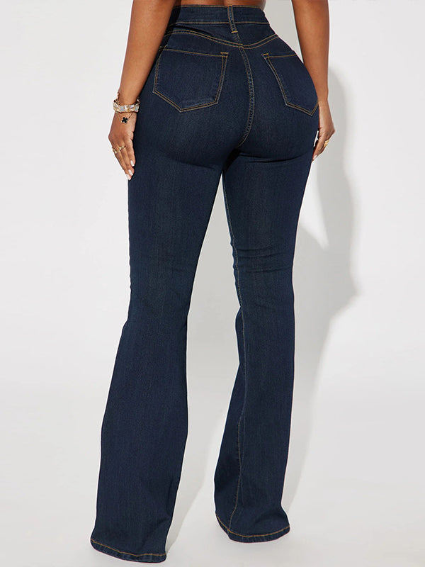 High-Waist Flared Jeans