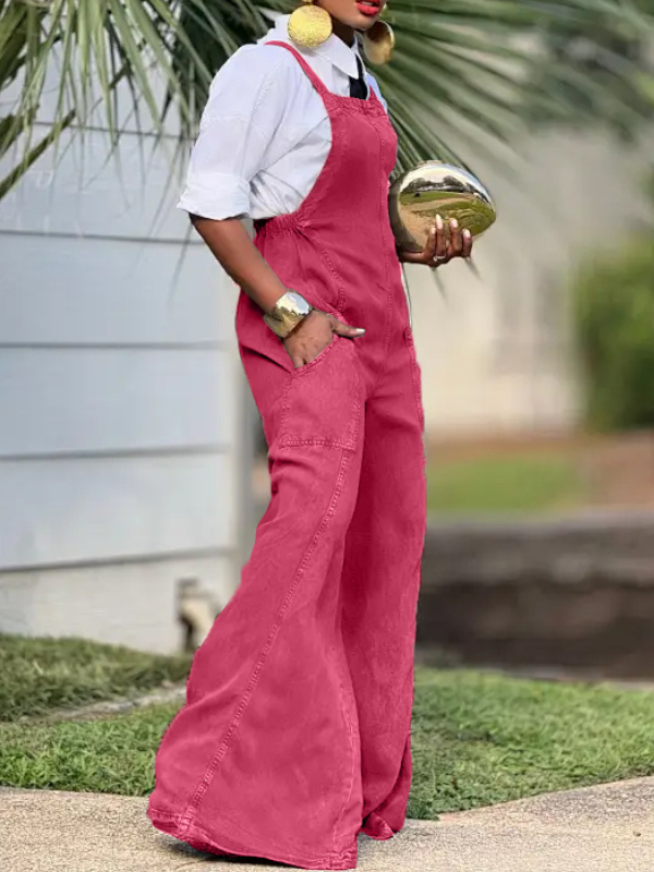 Printed Sleeveless Jumpsuit