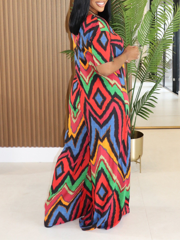 Printed Wide-Leg Jumpsuit