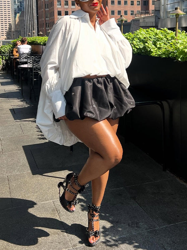 Solid High-Low Shirt