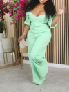 Solid Off-Shoulder Jumpsuit