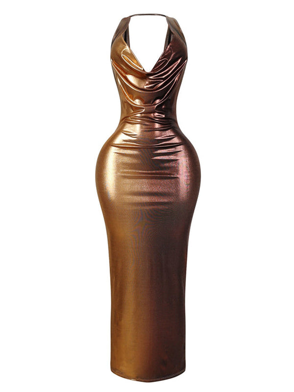 Metallic Sleeveless Dress