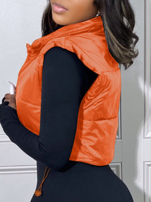 Zip-Front Puffer Vest--Clearance