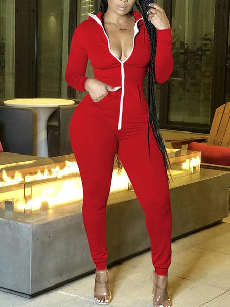 Morchique Zip Front Jumpsuit
