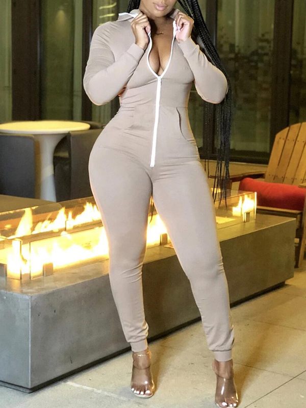 Morchique Zip Front Jumpsuit