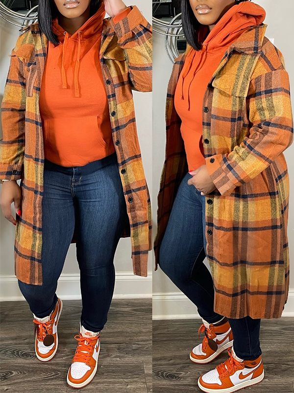 Plaid Shirt Jacket--Clearance