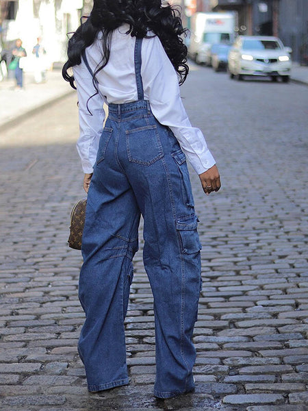 Morchique Cargo Denim Overalls