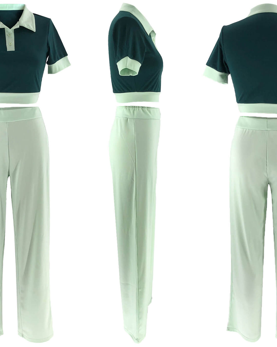 Morchique Polo Top & Pants Set