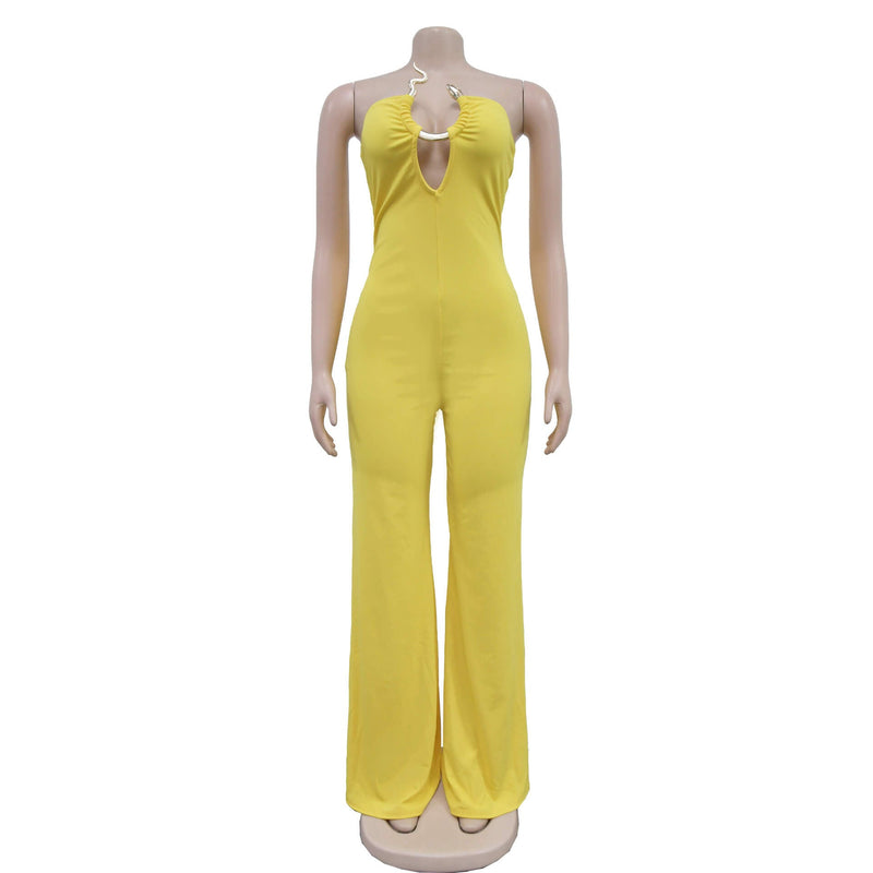 Strapless Wide-Leg Jumpsuit