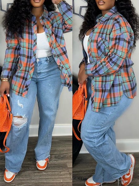 Morchique Plaid Shirt Jacket